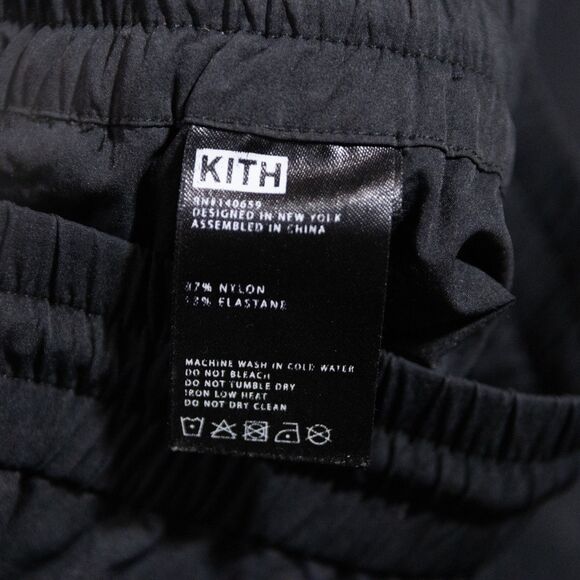 Kith Kalea Nylon Black Slim Fit Jogger Pants Zip Pocket Women's XS Athleisure - Picture 7 of 8